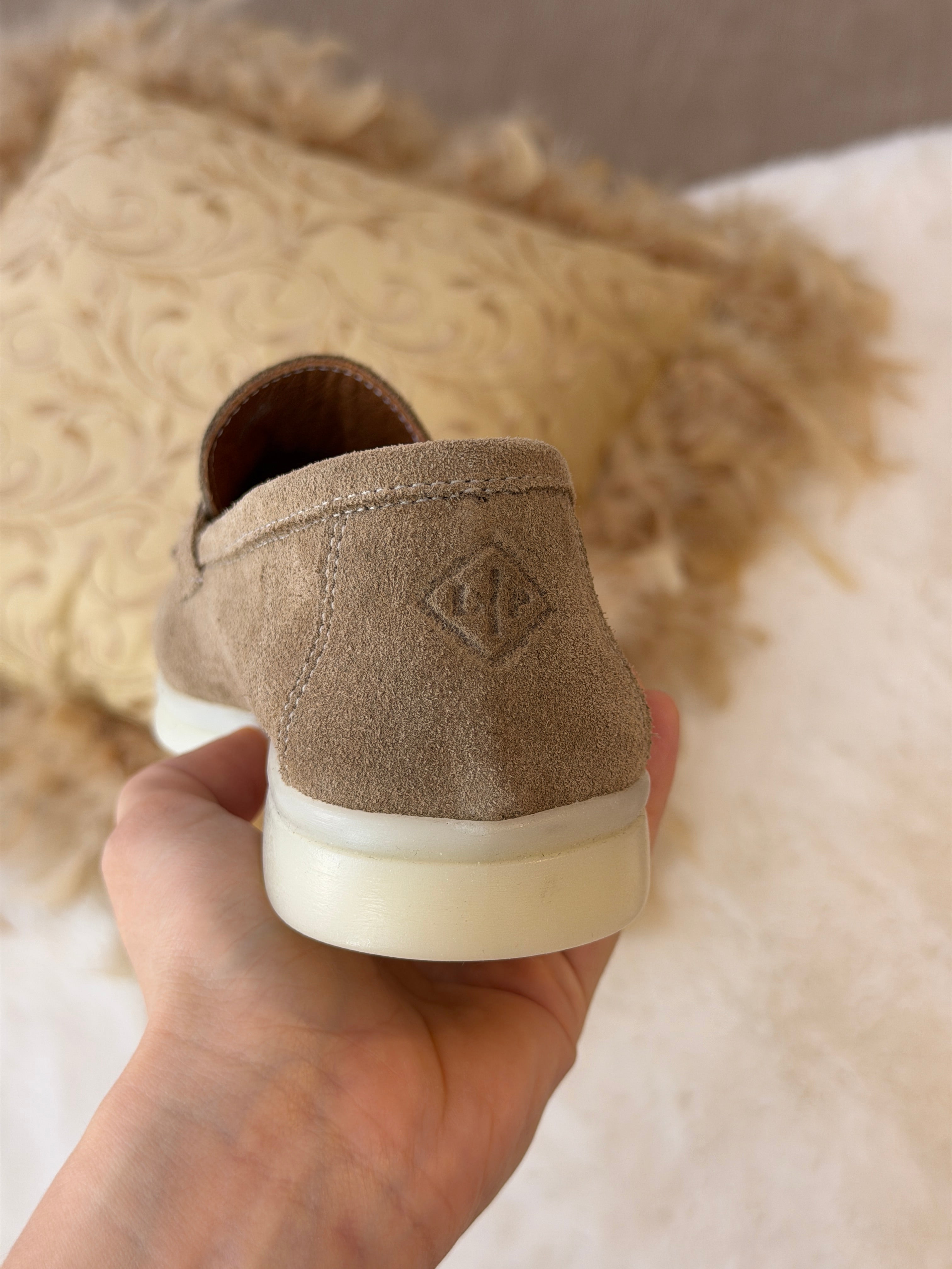 Moccasin en veritable cuir de veau