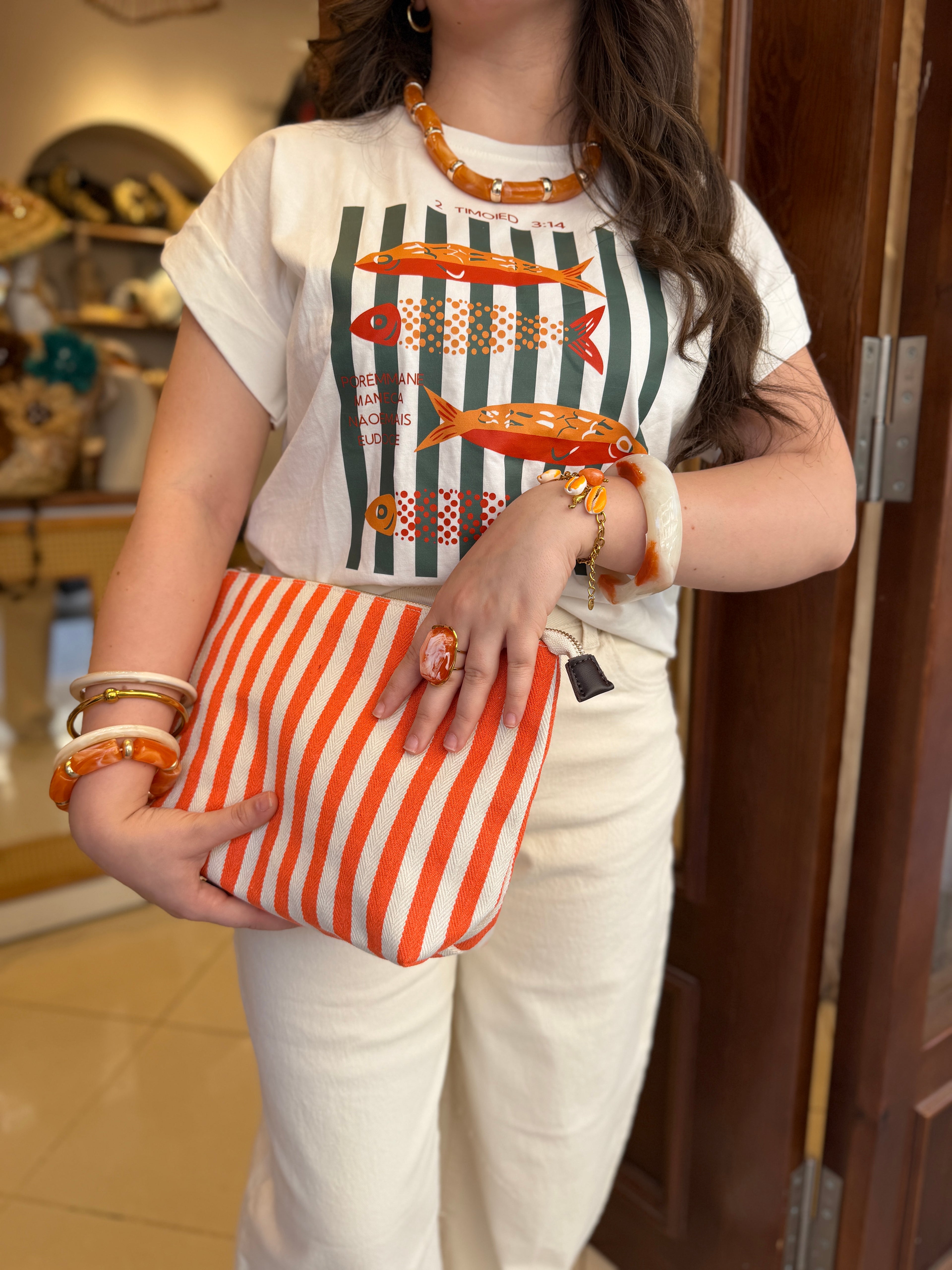 T-shirt Poisson Oversize