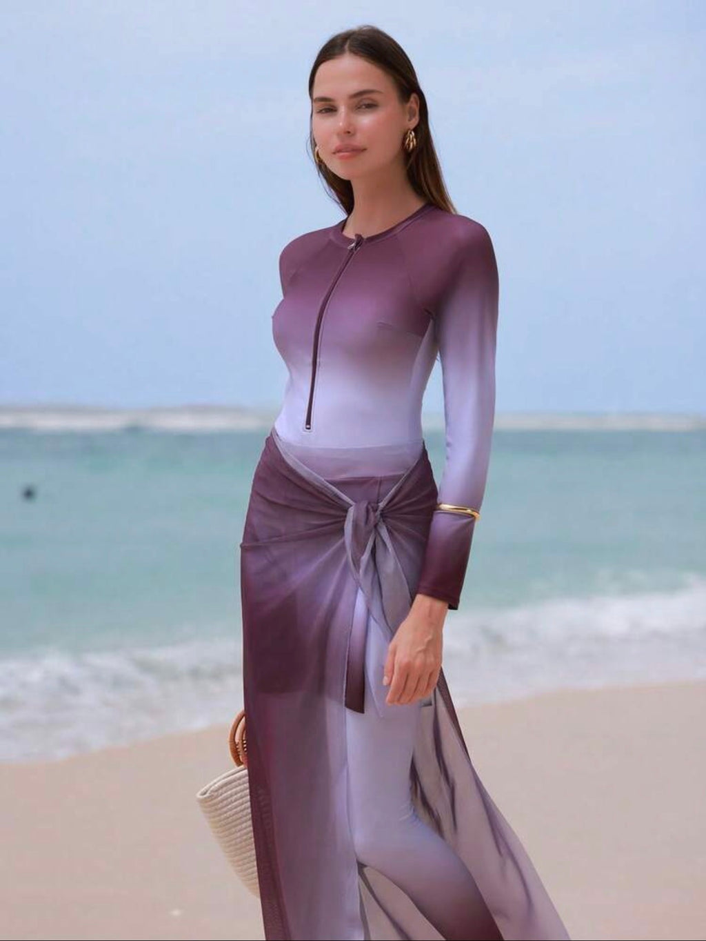 Burkini Luxueux Modeste 4 Pièces Dégradé