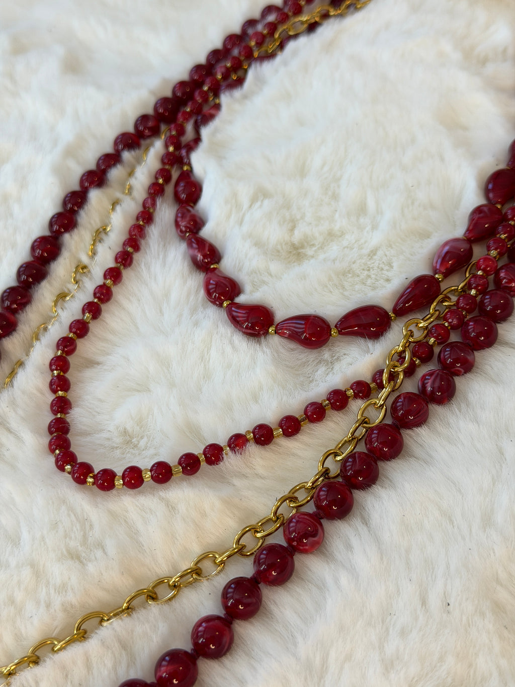 Collier corail médaillon