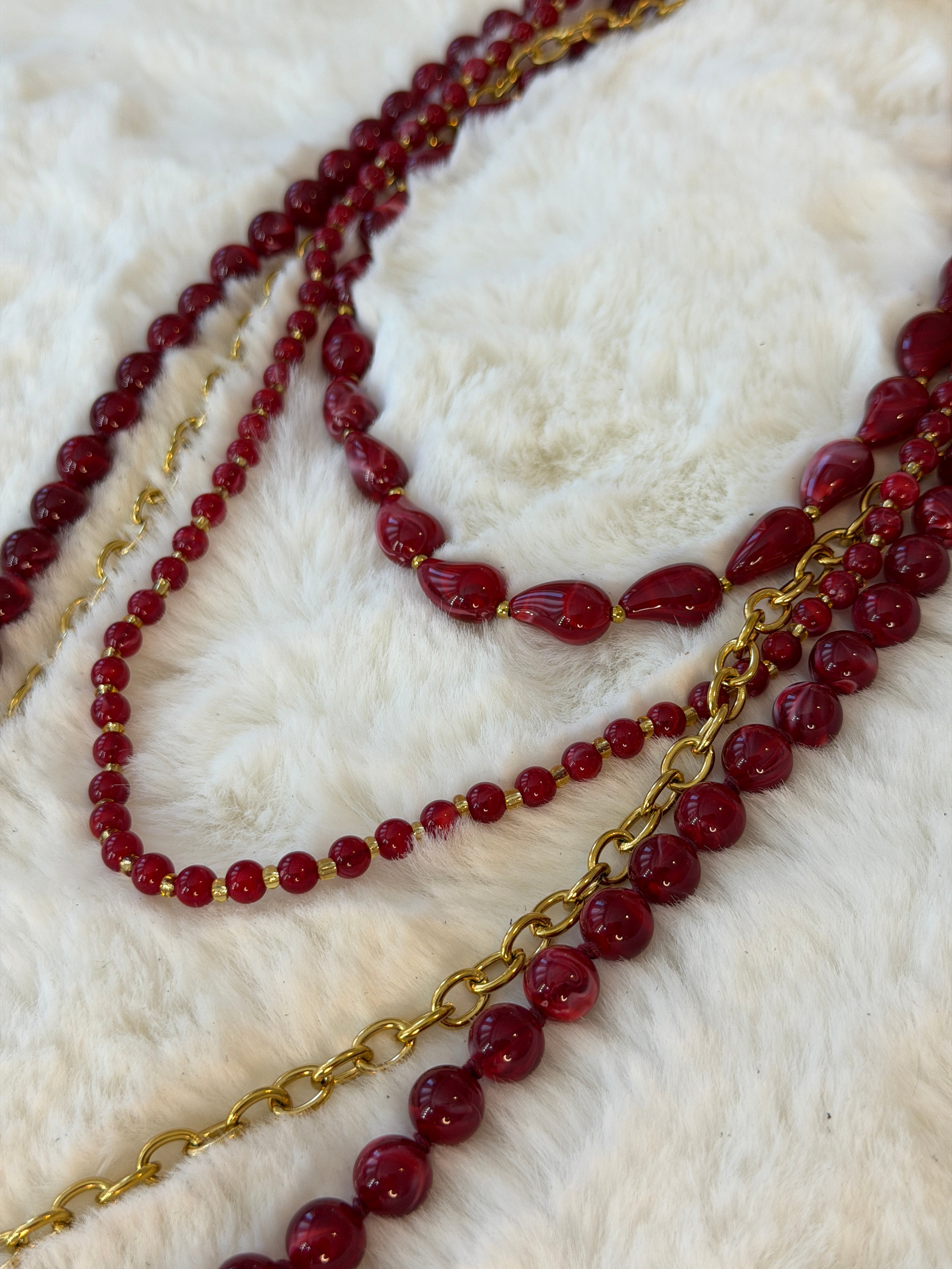 Collier corail médaillon