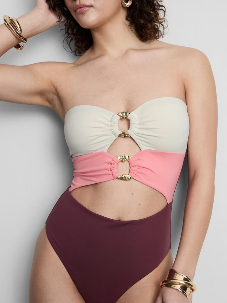 Maillot de bain une pièce avec paréo