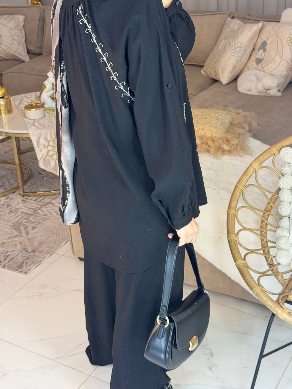 Ensemble perlé premium 90% rayonne