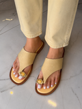 Claquettes Bijou jaune beurre